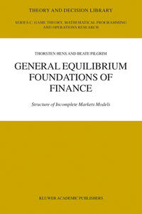 Vorderes Coverbild General Equilibrium Foundations of Finance