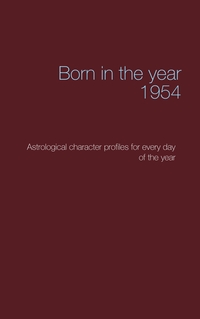 Vorderes Coverbild Born in the year 1954