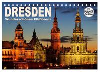 Vorderes Coverbild Dresden - Wunderschönes Elbflorenz (Tischkalender 2025 DIN A5 quer), CALVENDO Monatskalender