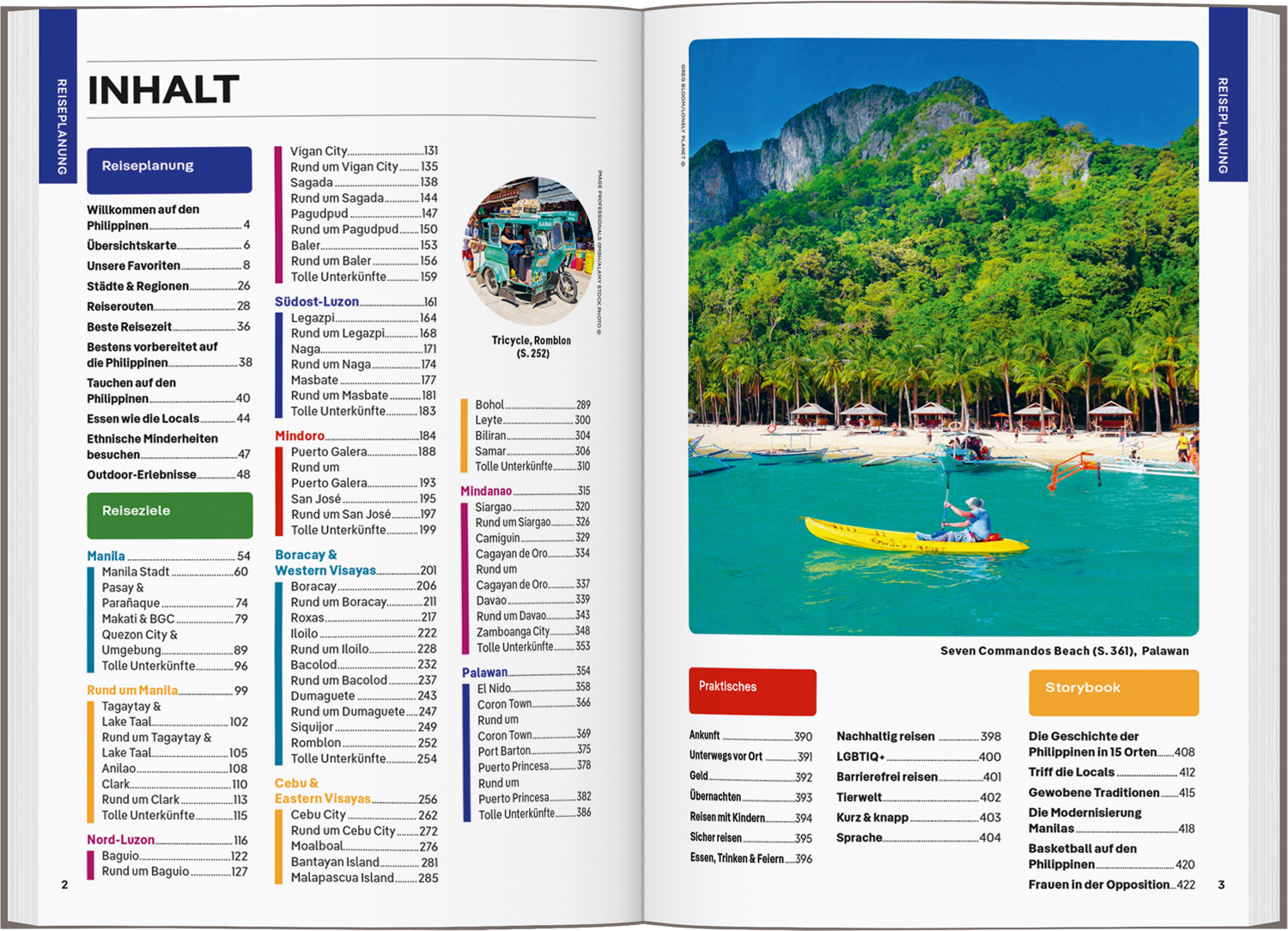 Beispielinhalt (Bild) LONELY PLANET Reiseführer Philippinen
