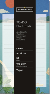 Vorderes Coverbild To-do Block midi Summer