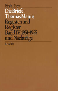 Vorderes Coverbild Die Briefe von 1951 und 1955 und Nachträge