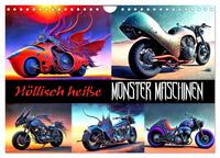 Vorderes Coverbild Höllisch heiße Monster Maschinen (Wandkalender 2025 DIN A4 quer), CALVENDO Monatskalender