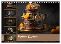 Vorderes Coverbild Feine Torten (Wandkalender 2025 DIN A4 quer), CALVENDO Monatskalender