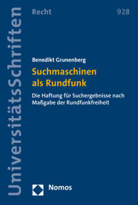 Vorderes Coverbild Suchmaschinen als Rundfunk