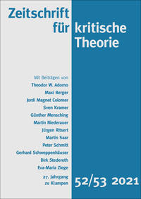 Vorderes Coverbild Zeitschrift für kritische Theorie / Zeitschrift für kritische Theorie, Heft 52/53