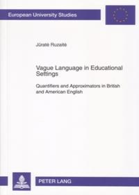Vorderes Coverbild Vague Language in Educational Settings