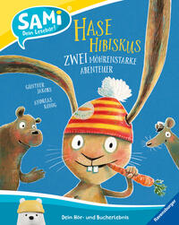Vorderes Coverbild SAMi – dein Lesebär - Hase Hibiskus - Zwei möhrenstarke Abenteuer