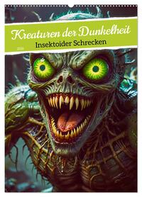 Vorderes Coverbild Kreaturen der Dunkelheit - Insektoider Schrecken (Wandkalender 2026 DIN A2 hoch), CALVENDO Monatskalender