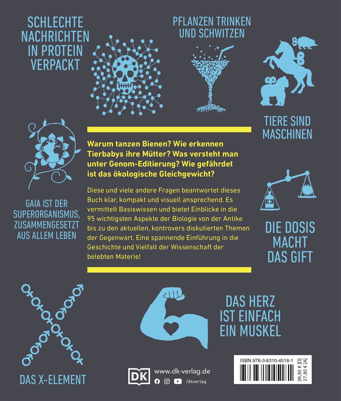 Rückseitencover Big Ideas. Das Biologie-Buch