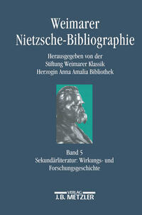 Vorderes Coverbild Weimarer Nietzsche-Bibliographie in 5 Bänden