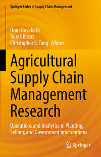 Vorderes Coverbild Agricultural Supply Chain Management Research