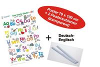Vorderes Coverbild Das bunte Kinder-ABC Deutsch/Englisch + Posterschienen