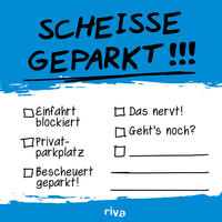 Vorderes Coverbild Scheiße geparkt – Klebezettel