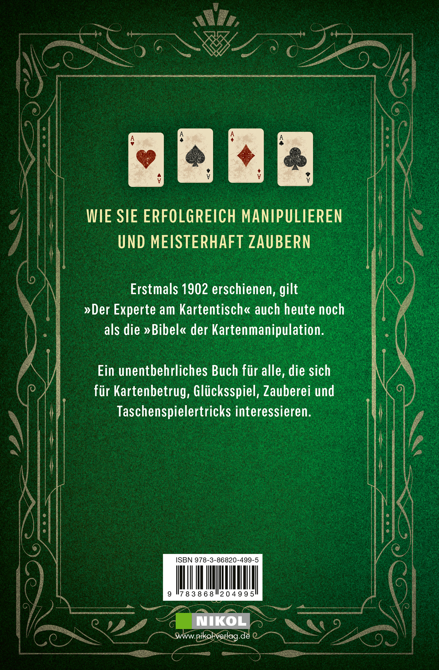 Rückseitencover Der Experte am Kartentisch