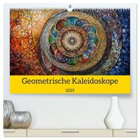 Vorderes Coverbild Geometrische Kaleidoskope (hochwertiger Premium Wandkalender 2025 DIN A2 quer), Kunstdruck in Hochglanz