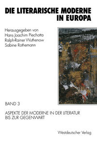 Vorderes Coverbild Die literarische Moderne in Europa