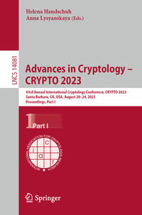 Vorderes Coverbild Advances in Cryptology – CRYPTO 2023