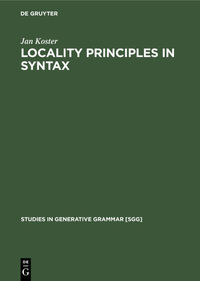 Vorderes Coverbild Locality principles in syntax