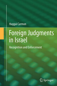 Vorderes Coverbild Foreign Judgments in Israel