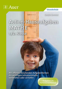 Vorderes Coverbild Action-Hausaufgaben Mathe 1+2