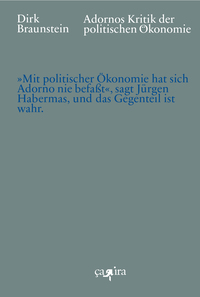 Vorderes Coverbild Adornos Kritik der politischen Ökonomie
