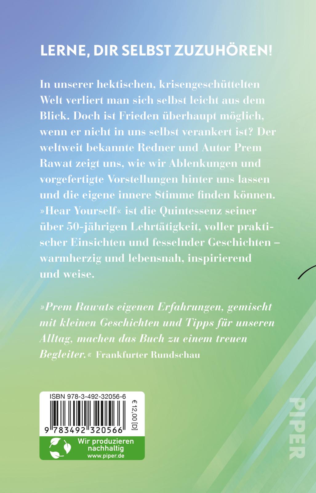 Rückseitencover Hear Yourself