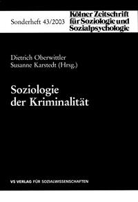 Vorderes Coverbild Soziologie der Kriminalität