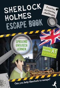 Vorderes Coverbild Sherlock Holmes Escape Book. Spielend Englisch lernen - für Anfänger Sprachniveau A1