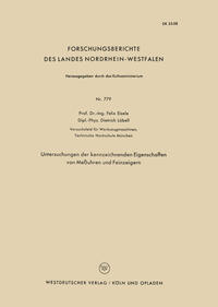 Vorderes Coverbild Untersuchungen der kennzeichnenden Eigenschaften von Meßuhren und Feinzeigern