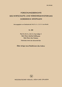 Vorderes Coverbild Über einige neue Reaktionen des Indens