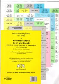 Vorderes Coverbild DürckheimRegister® - Fachassistent LOHN U GEHALT (ArbR-SGB) MIT Stichworten