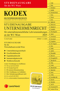 Vorderes Coverbild KODEX Unternehmensrecht für unternehmensrechtliche LVA (WU Wien) 2025 - inkl. App