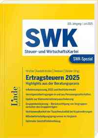Vorderes Coverbild SWK-Spezial Ertragsteuern 2025