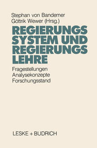 Vorderes Coverbild Regierungssystem und Regierungslehre