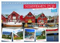 Vorderes Coverbild Norwegen PUR (Tischkalender 2025 DIN A5 quer), CALVENDO Monatskalender