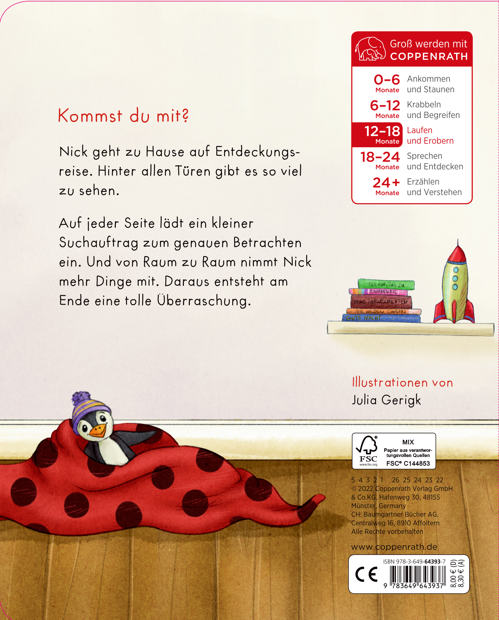Rückseitencover Tür auf, Tür zu!