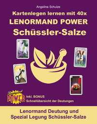 Vorderes Coverbild Kartenlegen lernen mit 40x LENORMAND POWER Schüssler-Salze