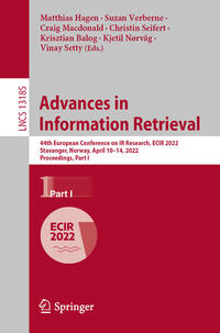 Vorderes Coverbild Advances in Information Retrieval