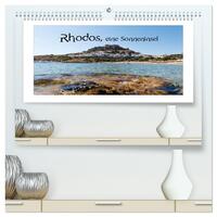 Vorderes Coverbild Rhodos, eine Sonneninsel (hochwertiger Premium Wandkalender 2026 DIN A2 quer), Kunstdruck in Hochglanz