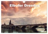 Vorderes Coverbild Elbufer Dresden 2025 (Wandkalender 2025 DIN A4 quer), CALVENDO Monatskalender