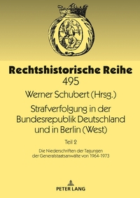 Vorderes Coverbild Strafverfolgung in der Bundesrepublik Deutschland und in Berlin (West)