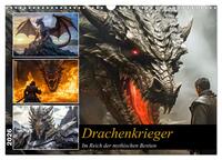 Vorderes Coverbild Drachenkrieger (Wandkalender 2026 DIN A3 quer), CALVENDO Monatskalender