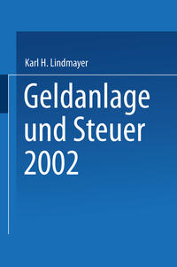 Vorderes Coverbild Geldanlage und Steuer 2002