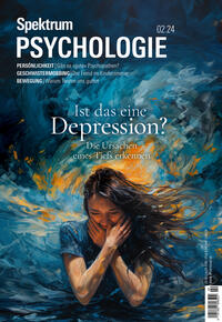 Vorderes Coverbild Spektrum Psychologie 2/2024 - Ist das eine Depression?