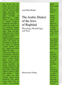Vorderes Coverbild The Arabic Dialect of the Jews of Baghdad