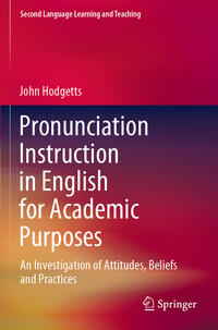 Vorderes Coverbild Pronunciation Instruction in English for Academic Purposes