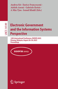 Vorderes Coverbild Electronic Government and the Information Systems Perspective