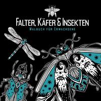 Vorderes Coverbild Falter, Käfer und Insekten - Malbuch für Erwachsene