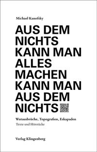 Vorderes Coverbild Aus dem Nichts kann man alles machen kann man aus dem Nichts